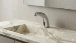slim sensor tap in washroom